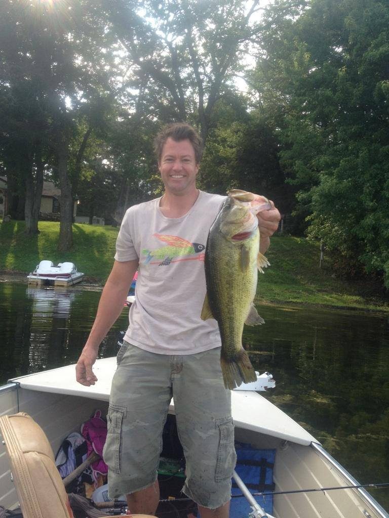 Chet on the water